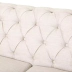 Divano a 3 posti in similpelle effetto retrò con gambe in legno – Beige / Nero / Marrone scuro / Marrone chiaro
