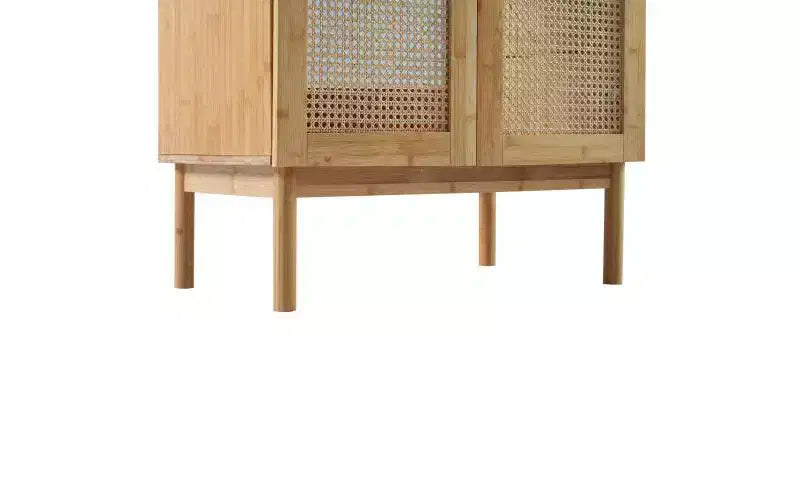 Natural Brown Acacia & Rattan 30" Bathroom Vanity with Sink, for 1
