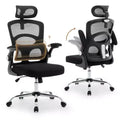 Office Chair Ergonomic Desk Chair - Adjustable High-Back Mesh Computer Gaming Chair with Headrest & Wheels for Home, Office, Gaming Room
