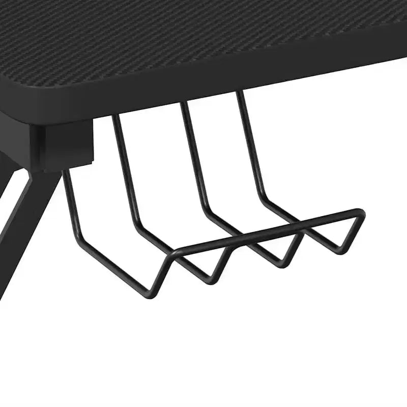 Black & Red / Black Y-Shaped Gaming Desk, Single Person