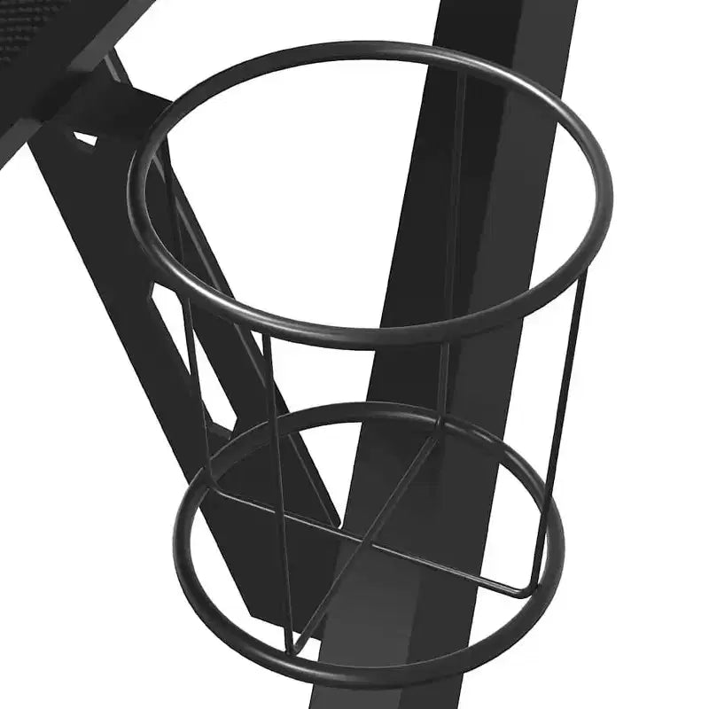 Black & Red / Black Y-Shaped Gaming Desk, Single Person