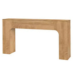 Tavolo consolle stretto in rovere, tavolo slim da ingresso/divano per 1-2 persone, 47" o 63"