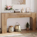 Oak Narrow Console Table, Slim Entryway / Sofa Table for 1–2 People, 47" or 63"