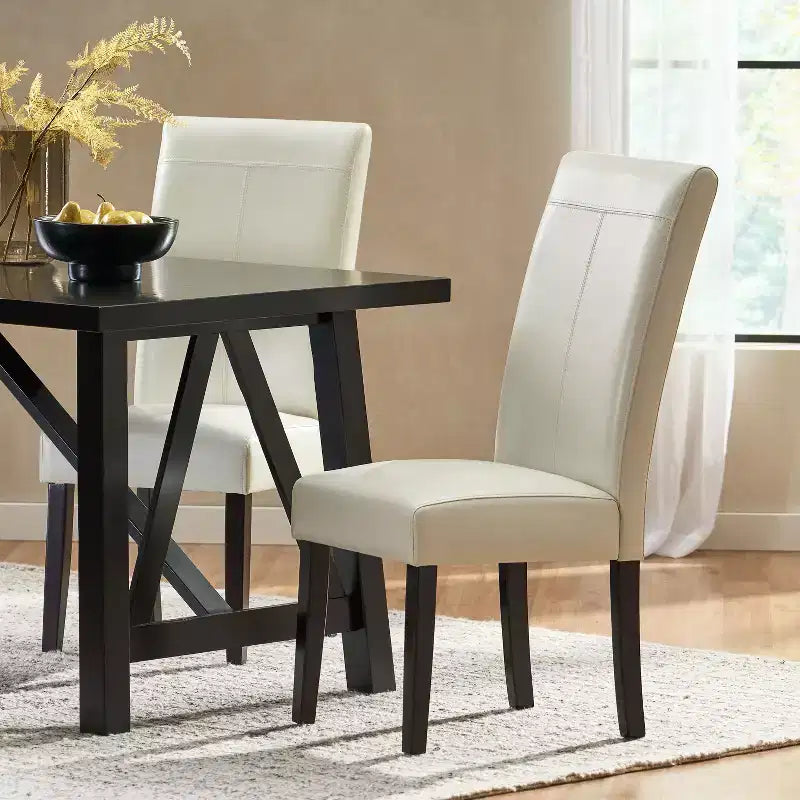 Hanford Dining Chair Set of 2, Upholstered Seating, Tapered Legs, for Dining Room