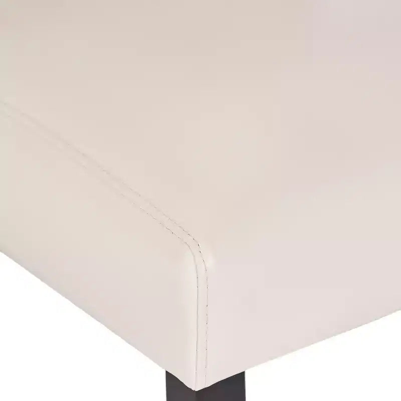 Gray Upholstered Dining Chair, Armless, Set of 2