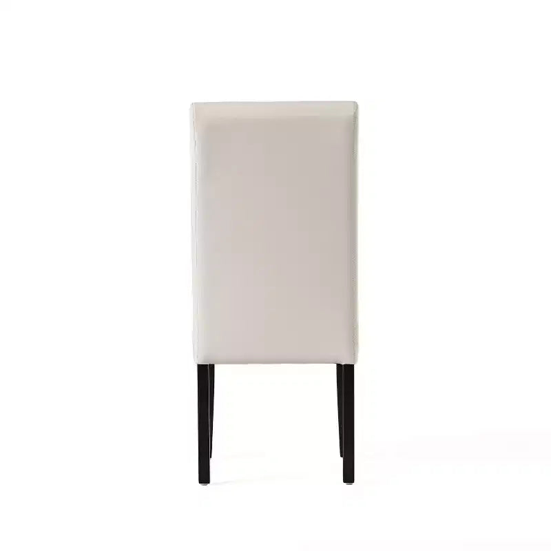 Gray Upholstered Dining Chair, Armless, Set of 2