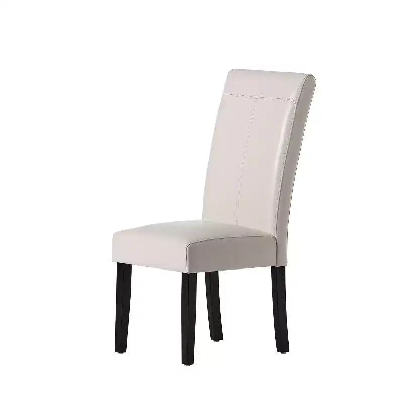 Gray Upholstered Dining Chair, Armless, Set of 2