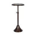 Kate and Laurel Sanzo Adjustable Metal Drink Table, 11x11x30, Bronze
