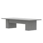 Tavolo da conferenza grigio/bianco e legno, 6–8 posti