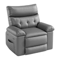 Living room recliner - 360 rotating, rocking, vibration massage, thickened PU leather single sofa, thick foam-filled beanbag chair