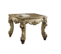 HomeRoots 26 Gold Patina Manufactured Wood Square End Table